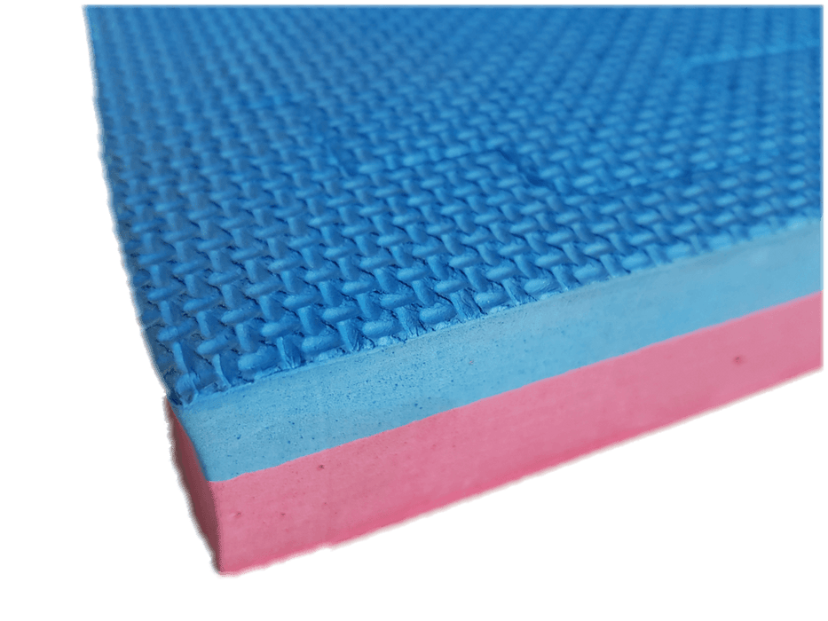 40mm Red/Blue Jigsaw Mat Standard Grip 120kg/cbm density