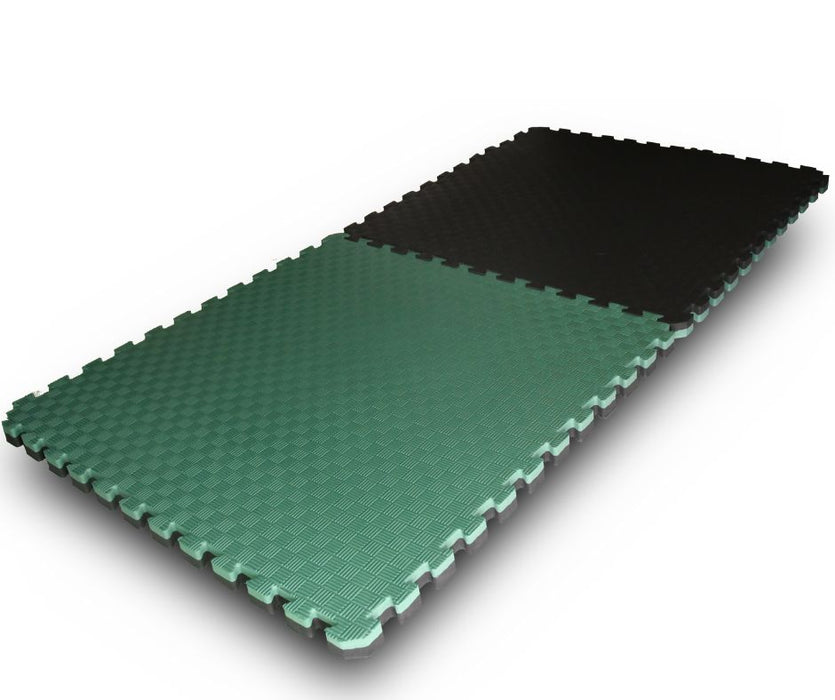 Green Black Jigsaw Mats