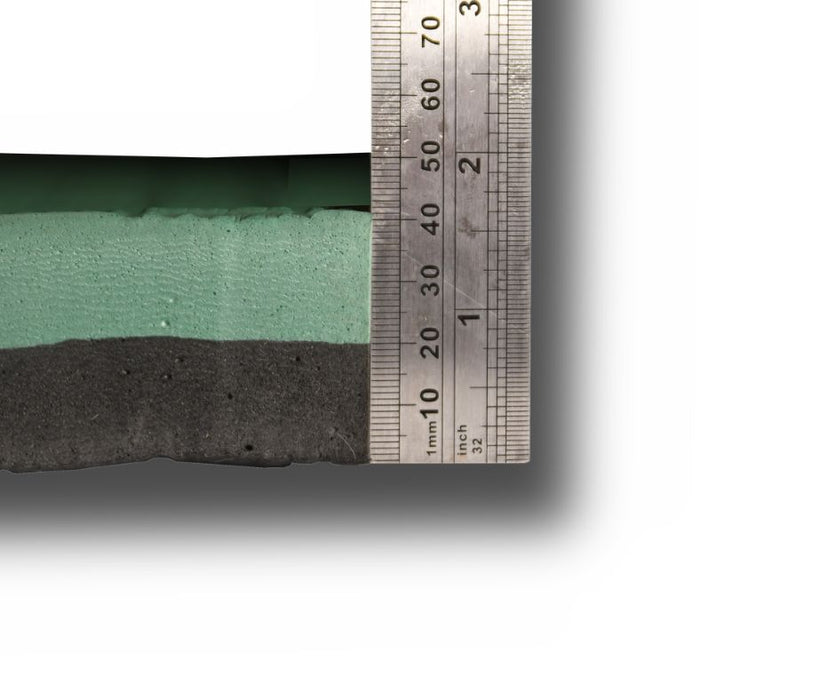 MMA 40mm 1m x 1m Green/Black Jigsaw Mat 5 Lines Grip 75kg/cbm Density