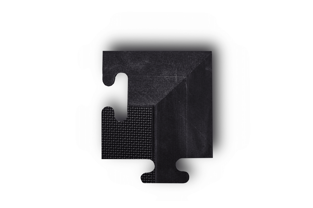 40mm Jigsaw Mat Ramp Corners - Black