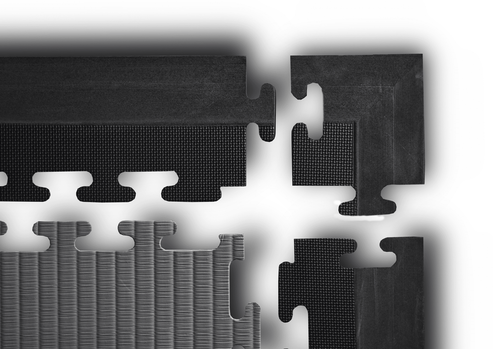 40mm Jigsaw Mat Ramps - Black