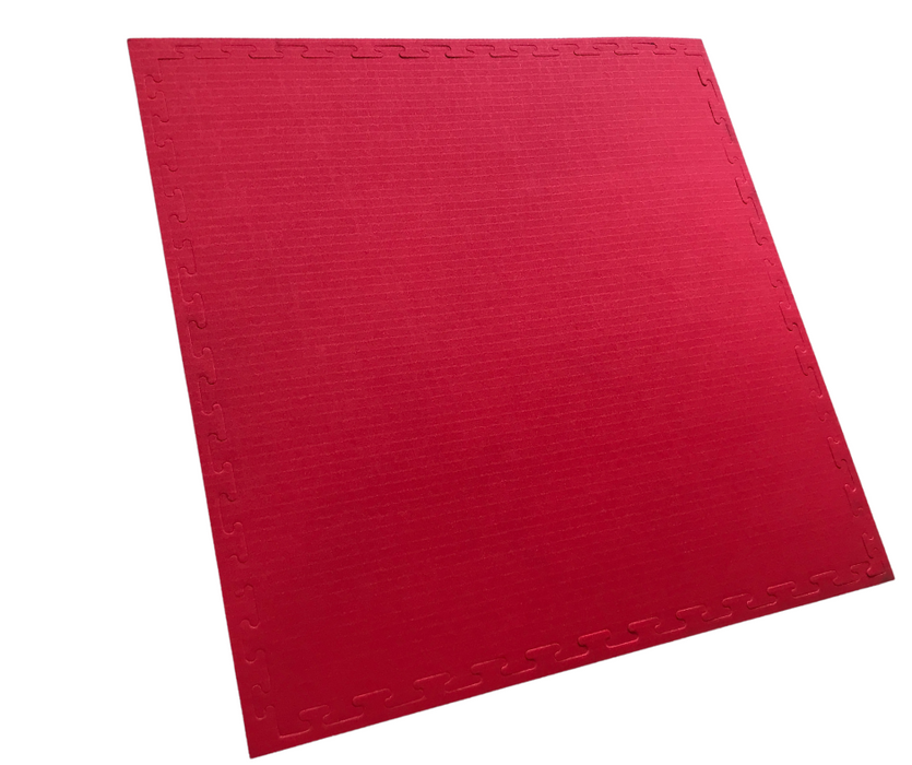 IMPACT TATAMI 30mm 1m x 1m XPE -NO SMELL- Red/Blue Jigsaw Mat