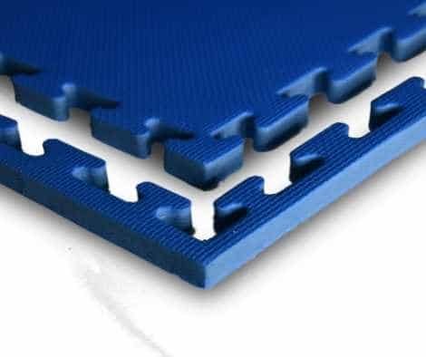 20mm 1m x 1m Blue/Blue Jigsaw Mat Standard Grip 120kg/cbm density