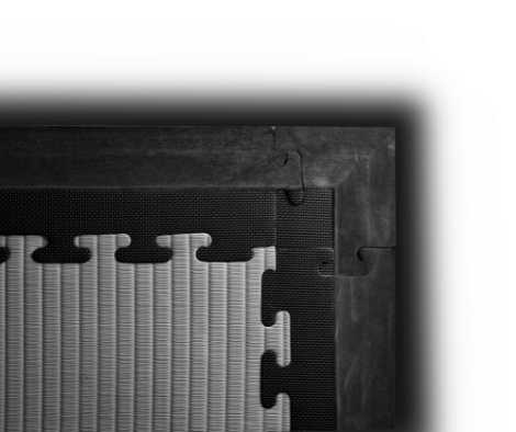 40mm Jigsaw Mat Ramp Corners - Black