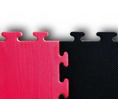 red black Karate mats